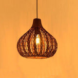 Load image into Gallery viewer, Rustic Ribbed Rattan Pendant Lights for Dining Room Table