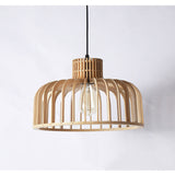 Load image into Gallery viewer, Cage Shaped Wooden Pendant Lights Minimalism