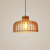 Load image into Gallery viewer, Cage Shaped Wooden Pendant Lights Minimalism