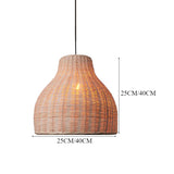 Load image into Gallery viewer, Geometric Shape Pendant Lamp with Rattan Shade for Bedroom