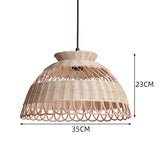 Load image into Gallery viewer, Bamboo Hollowed Scalloped Pendant Lighting