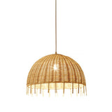 Load image into Gallery viewer, Modern Dome Hanging Lamp Rattan Pendant Lights