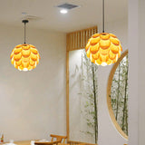 Load image into Gallery viewer, Nordic Wooden Single Globe Pendant Lights with Scale Accents