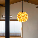 Load image into Gallery viewer, Nordic Wooden Single Globe Pendant Lights with Scale Accents