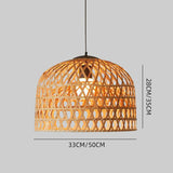 Load image into Gallery viewer, 2-Layer Cross Woven Bamboo Pendant Lighting