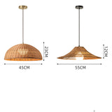 Load image into Gallery viewer, Coastal Rattan Pendant Lights Hat Shade Lamp