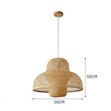Load image into Gallery viewer, Handcrafted Bamboo Woven Pendant Light