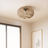 Load image into Gallery viewer, Farmhouse Bamboo Ceiling Light