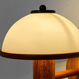 Load image into Gallery viewer, Vintage Wooden Wall Lamp Glass Shade