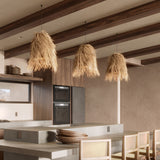 Load image into Gallery viewer, Rattan Handwoven Pendant Lights Wicker Lampshade for Kitchen Island