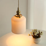 Load image into Gallery viewer, Striped Ceramic Pendant Light