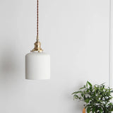 Load image into Gallery viewer, Striped Ceramic Pendant Light