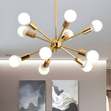 Load image into Gallery viewer, Metal Starburst Chandelier Light Modernist 6 Lights