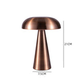Load image into Gallery viewer, Portable Rechargeable Desk Lamp Metal Bedside Mushroom Lamp