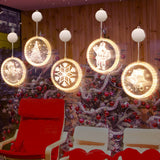Load image into Gallery viewer, Christmas LED Hanging Lights Festive 3D Lights and Star Lights