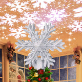 Load image into Gallery viewer, Christmas Tree Xmas Snowflake LED Rotating Lamp