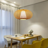 Load image into Gallery viewer, Bamboo Woven Lantern Pendant Light Fixture
