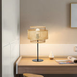 Load image into Gallery viewer, Hand-Woven Rattan Floor Lamps &amp; Table Lamp Vintage Design