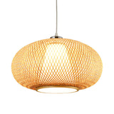 Load image into Gallery viewer, Bamboo Woven Lantern Pendant Light Fixture