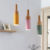 Load image into Gallery viewer, Wooden Wine Bottle Decor Hanging Light