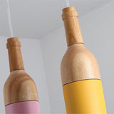 Load image into Gallery viewer, Wooden Wine Bottle Decor Hanging Light