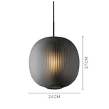 Load image into Gallery viewer, Vintage Ribbed Glass Frosted Pendant Light 