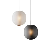 Load image into Gallery viewer, Vintage Ribbed Glass Frosted Pendant Light -Homdiy