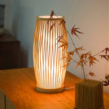 Load image into Gallery viewer, Bamboo Rattan Vertical Lights Bedside Lamp