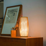 Load image into Gallery viewer, Bamboo Rattan Vertical Lights Bedside Lamp